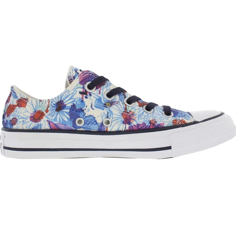 Converse floral low tops | womens 8 eur 39